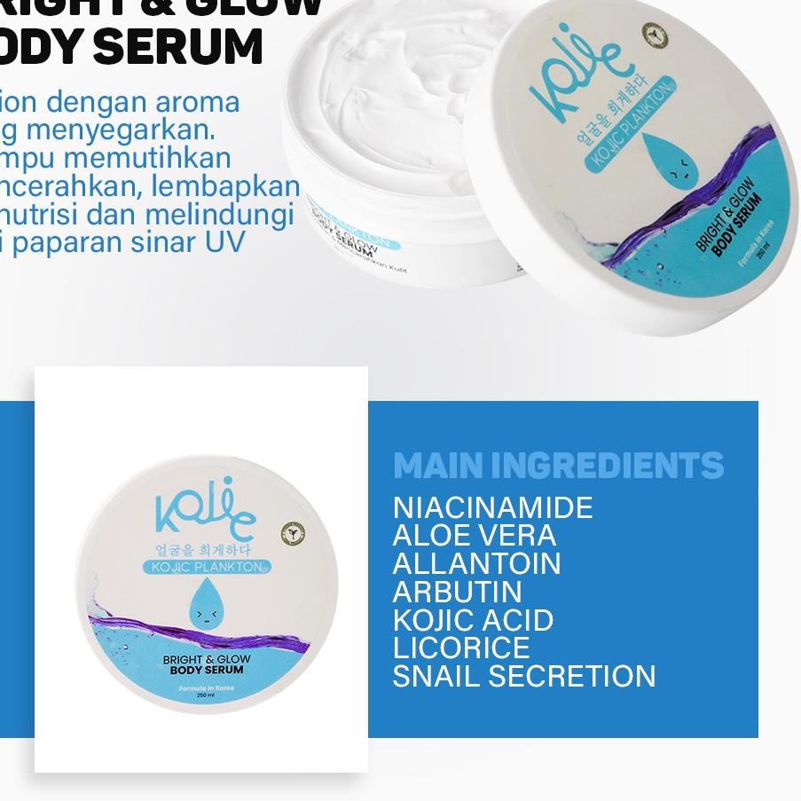 Sale NV6OL Body Serum Bright &amp; Glow by Kojic Plankton 77 Terbaru