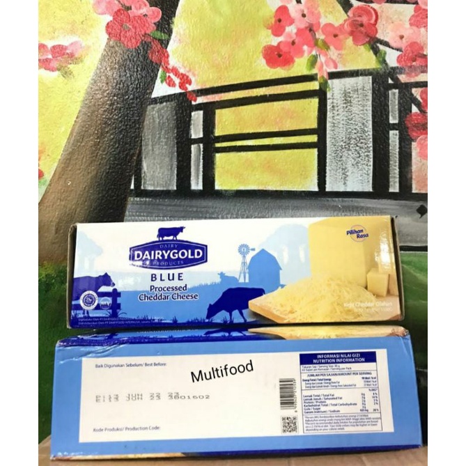 

Keju dairy gold blue cheddar 1,9kg / Keju cheddar / Keju parut