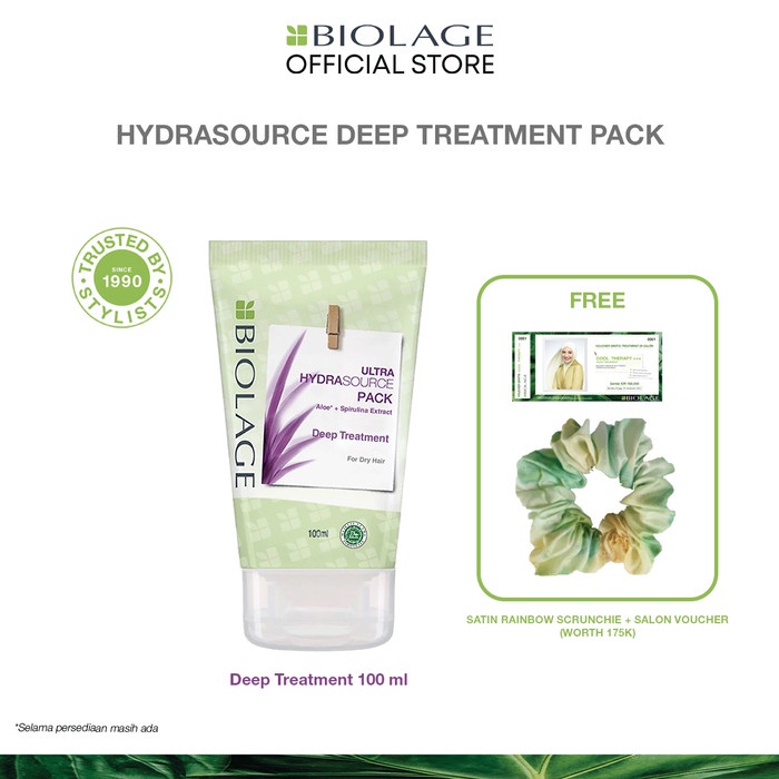 BIOLAGE Hydrasource Deep Treatment Pack - untuk Hidrasi Rambut Kering