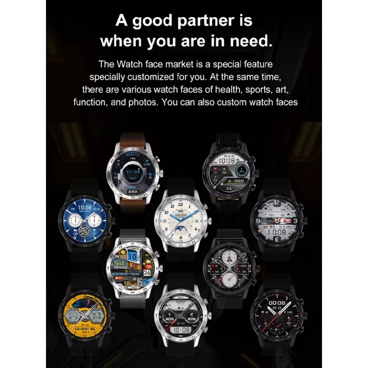 VIA6182 - DT NO 1 DT70 Smart Watch - Dual Display Sporty 1.39-inch IPS Display