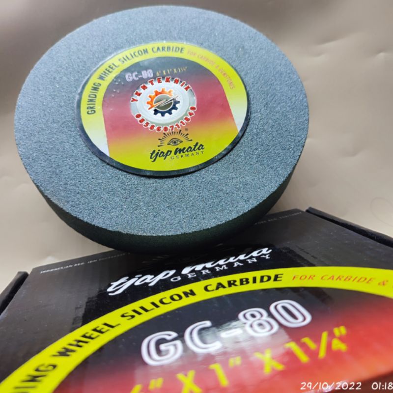 MATA BATU POLES GERINDA ASAH DUDUK 6 INCH TJAP MATA BATU GERINDA HIJAU