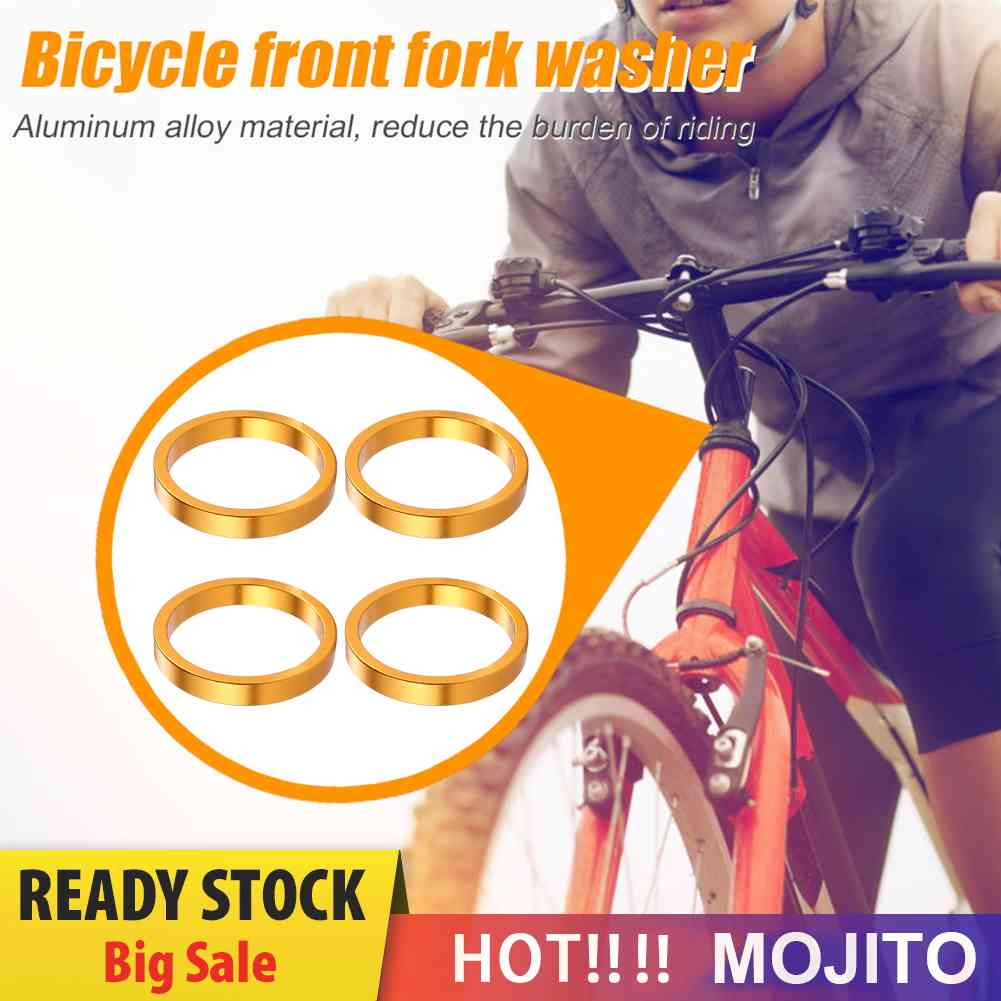 4pcs Ring Gasket Spacer Headset Fork Depan Sepeda MTB Bahan Aluminum