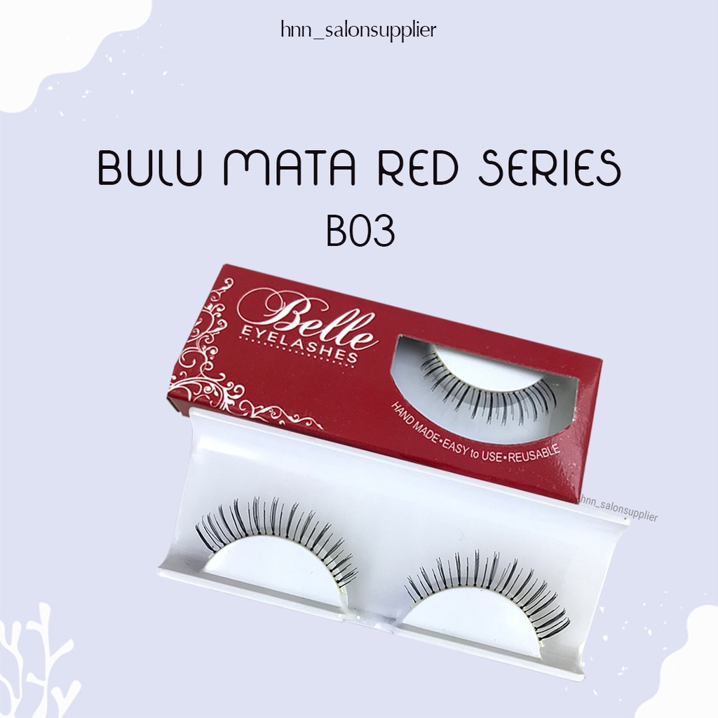 B03 Bulu Mata Bawah Palsu Handmade Fake Eyelash Eye Lashes Lash Artifivial Belle Eyelashes