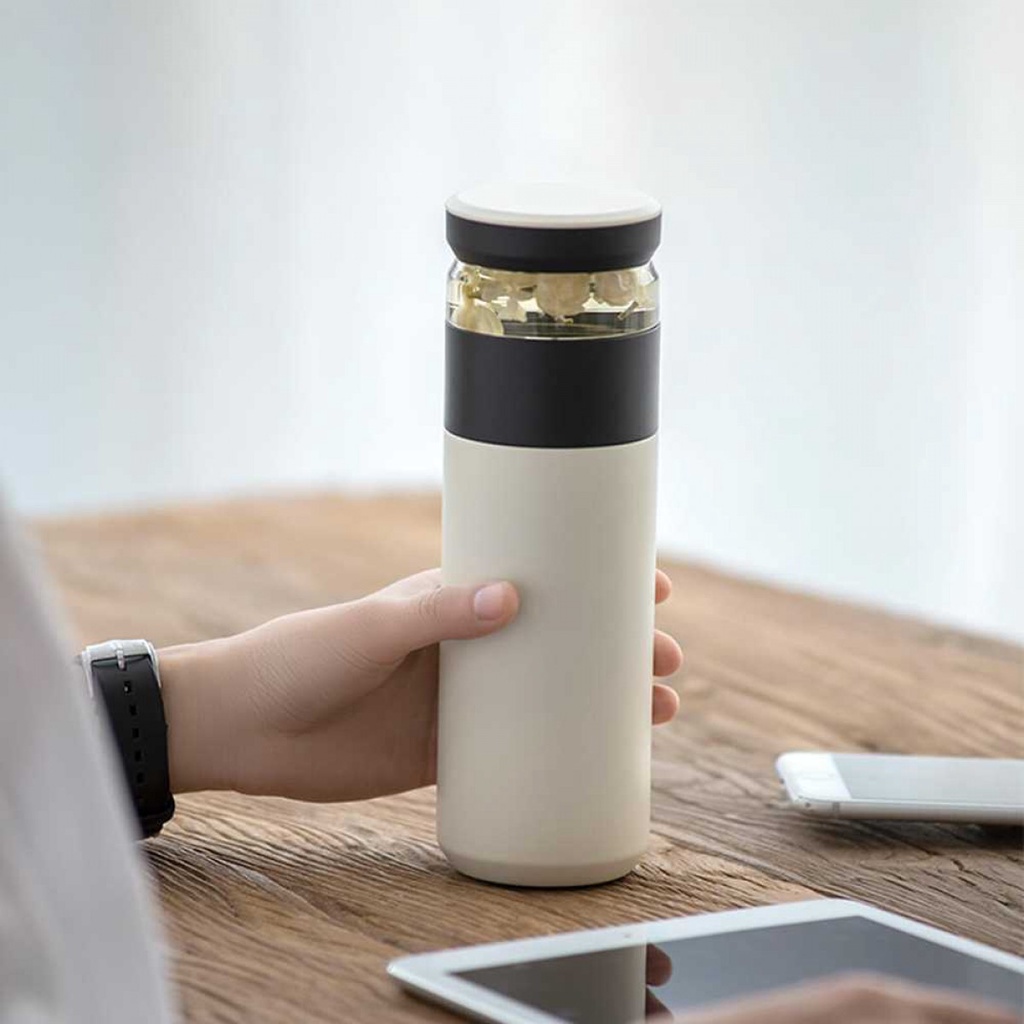 Botol Minum Stainless Thermos Penyaring Teh Tea Infuser 520ml