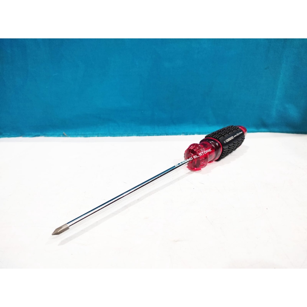 Tomeco Obeng Kurus Gagang Karet 5" x 4 mm / Obeng 5 inch