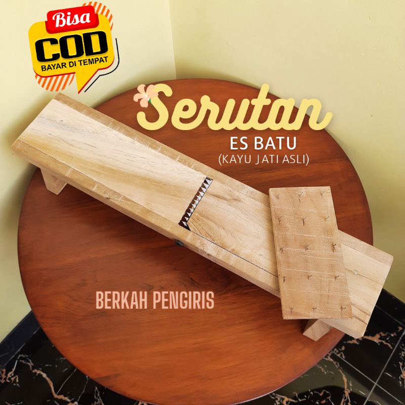 [GRATIS ONGKIR] Serut es batu manual kayu jati / Serutan es batu Es Balok Manual Alat Serutan Es Bat