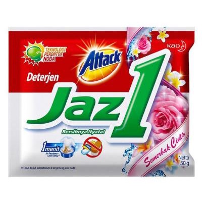 * NCC * Attack Jaz1 Deterjen Plus Softener Bubuk Konsentrat - Kemasan Sachet Ekonomis Atack Jaz