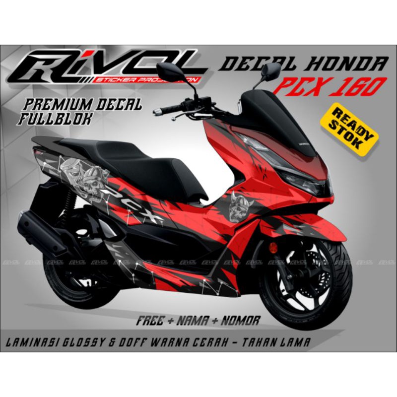 stiker variasi decal honda pcx 160 full body striping variasi decal honda pcx 160