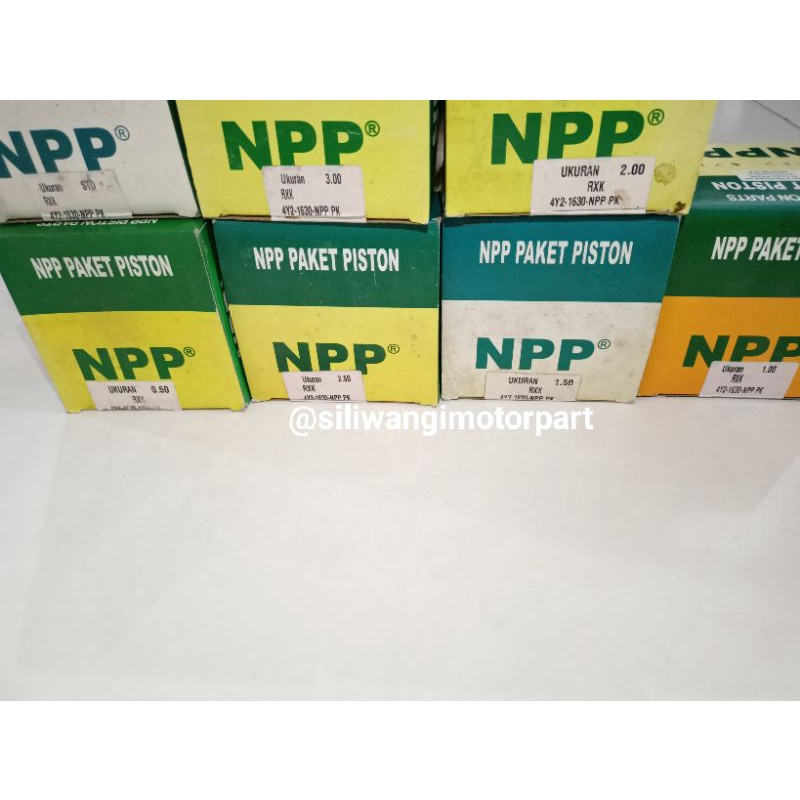 PISTON KIT RING SEHER NPP RXK RX KING OS 100, 50 & STD (4Y2)