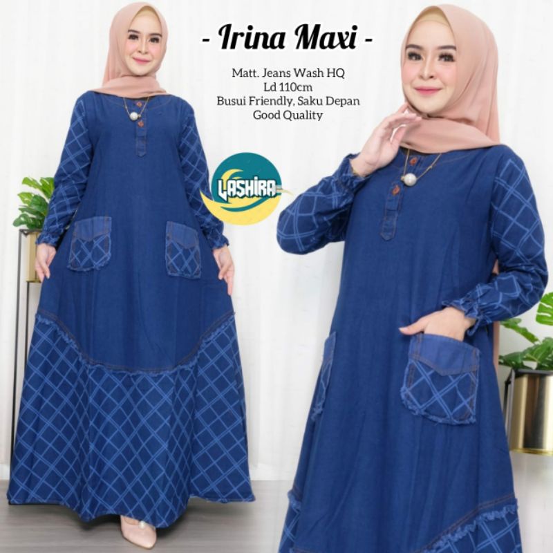 GAMIS JEANS*FASHION MUSLIM*BAHAN PREMIUM