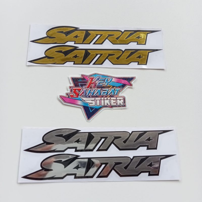 sticker logo satria Fu isi 2 cutting Suzuki motor