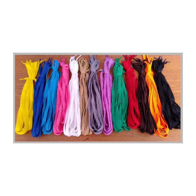 Tali Sepatu Gepeng Premium Quality 10mm / SEPATU CONVERSE / TALI SEPATU / SHOE LACES MURAH