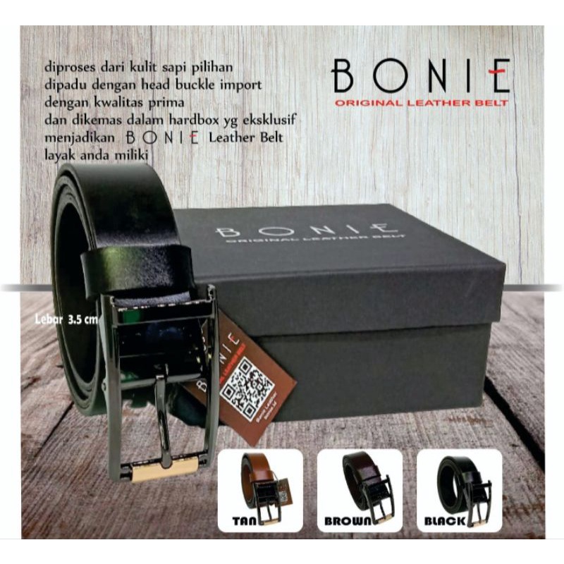 SABUK KULIT PRIA ASLI IKAT PINGGANG KULIT 3.5cm