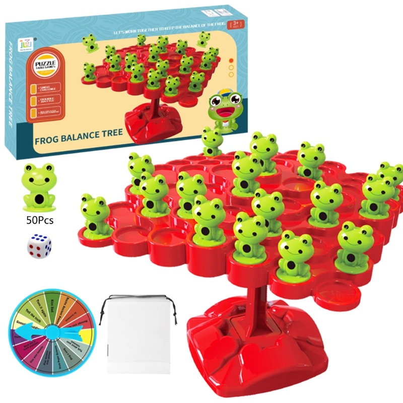 Mary Math Learning Balance Tree Game Mainan Edukasi Montessori Stem Preschool Dengan Kodok Untuk Anak Usia3+Tahun