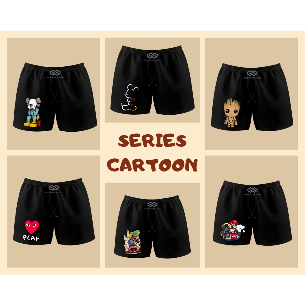 CELANA BOXER PRIA SERIES CARTOON BEST SELLER