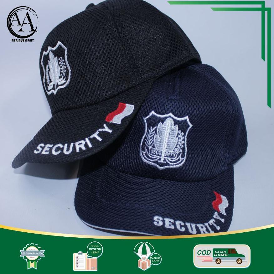 Topi Jaring Topi Satpam Security Topi Security Hitam Biru Topi Satpam Hitam Biru ◦ LQS.18Oc22х