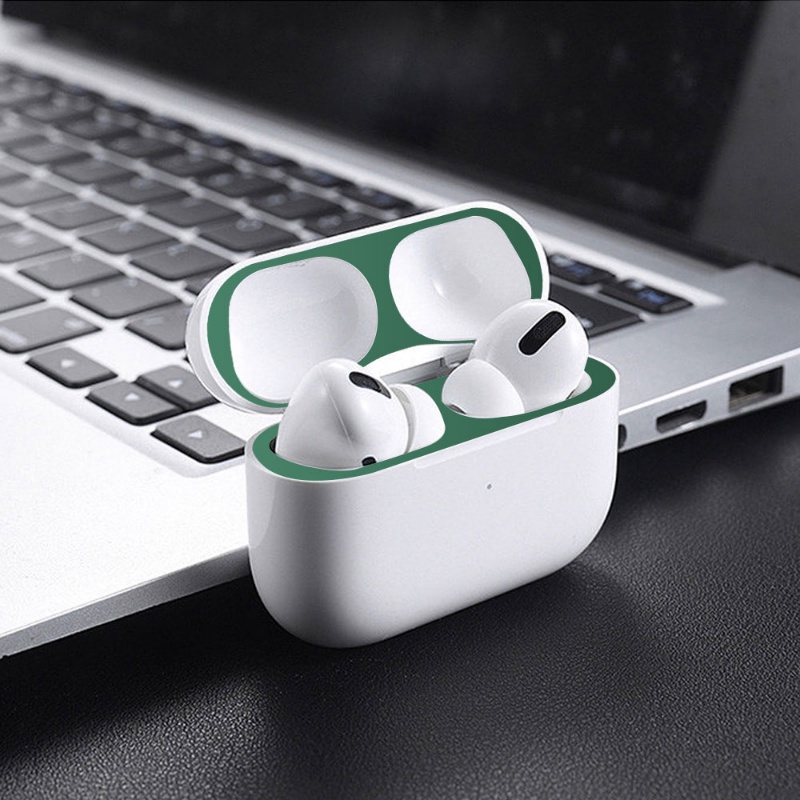 1 Pc Stiker Pelindung Headset Bluetooth Bahan Metal Anti Gores Untuk Apple AirPods Pro 2