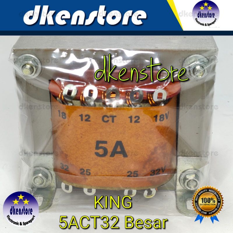 Trafo 5ACT32 Besar King 5A 5 Ampere CT32 volt Murni