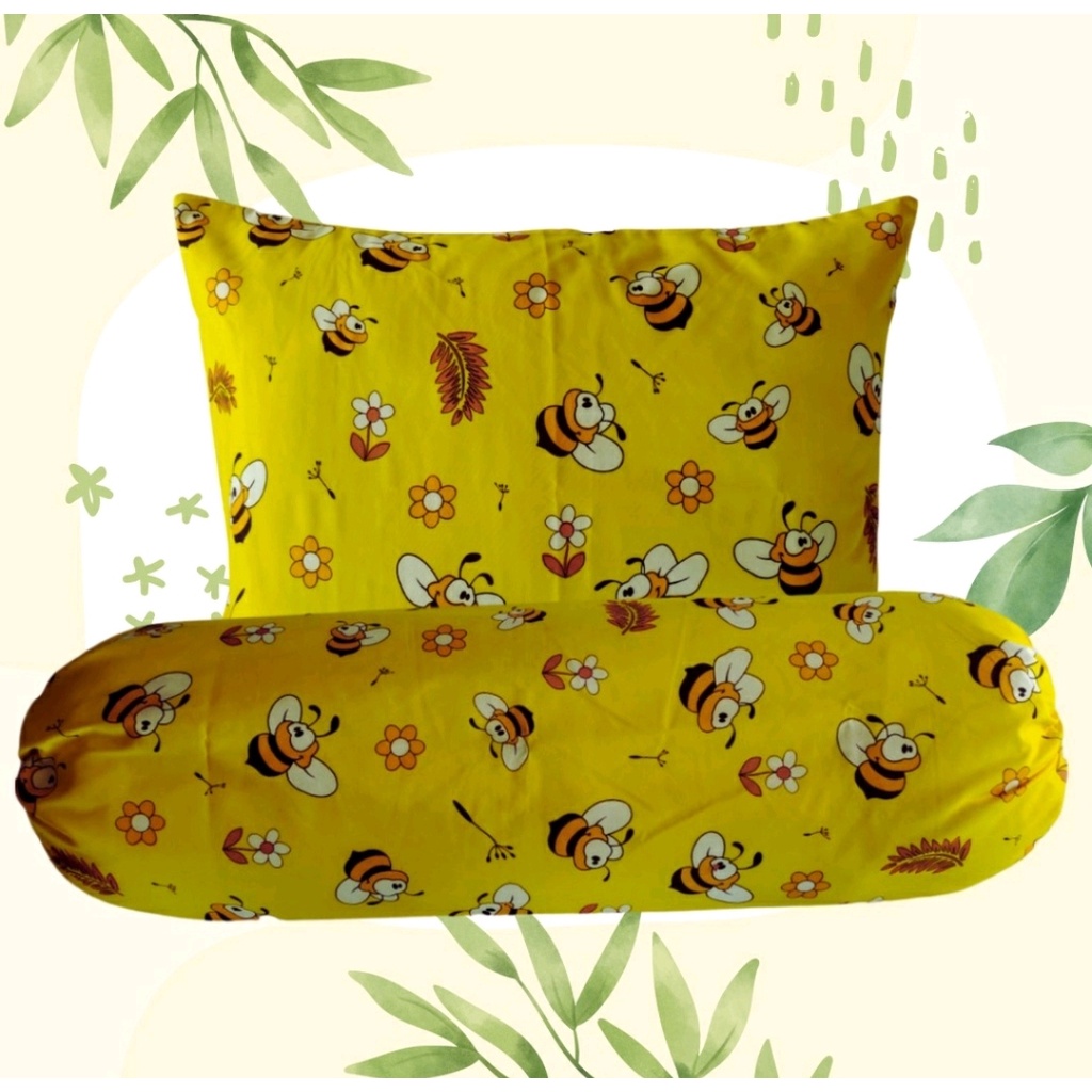 SARUNG BANTAL DAN GULING MOTIF ANAK UKURAN JUMBO (1 Set ) Banyak Pilihan Motif /Homemade