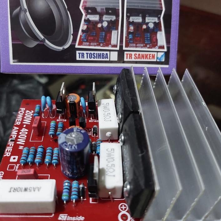 Harga Bersahabat power 400 watt lengkap transistor SANKEN + Pendingin