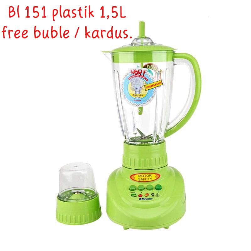 blender miyako 1liter BL 101 PL, BL 102 PL , BL 151 &amp; Bl 301 Pl  plastik , New garansi resmi 1th