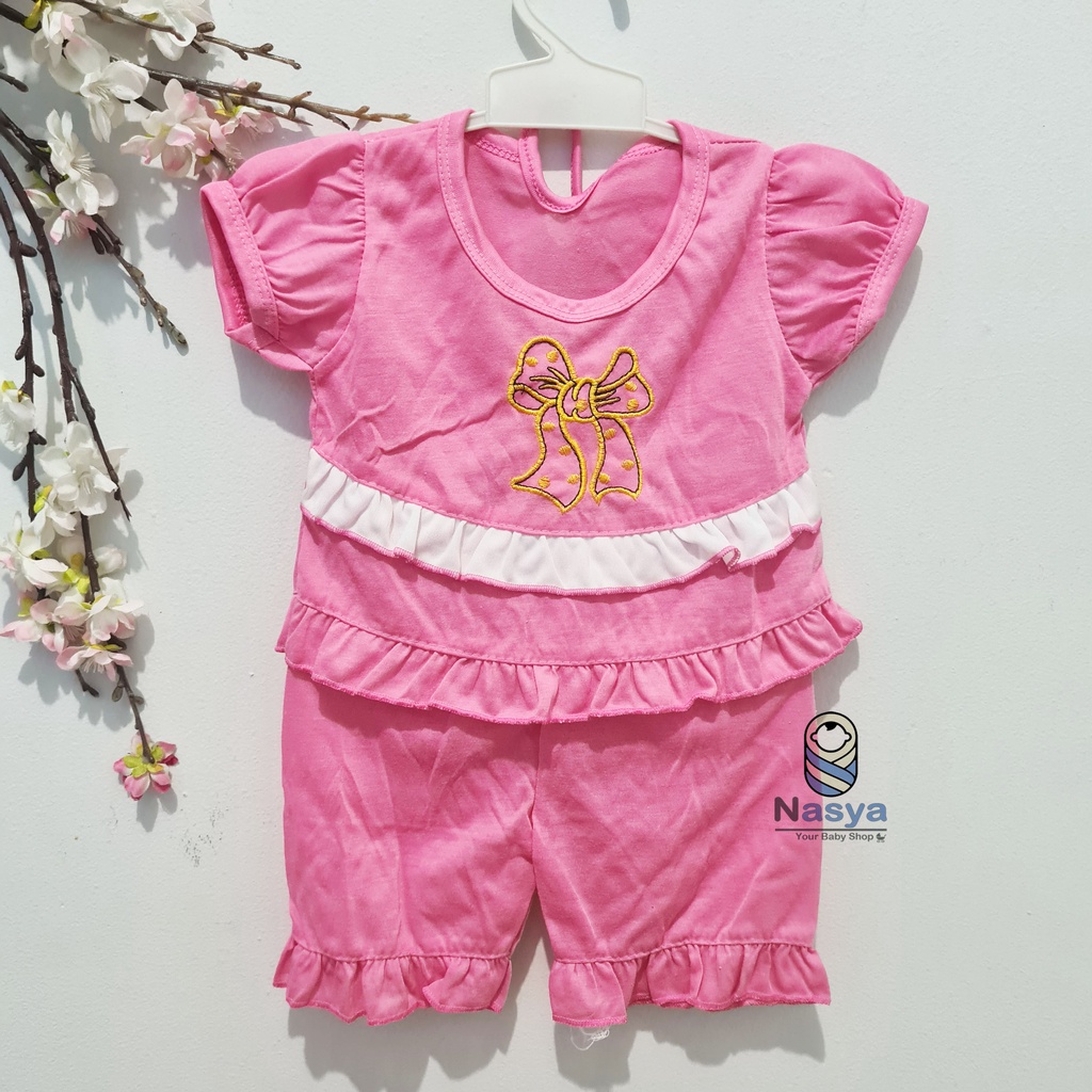 [N-102] Baju Bayi New Born Kombinasi / Setelan sehari-hari anak perempuan (0-6 bulan)