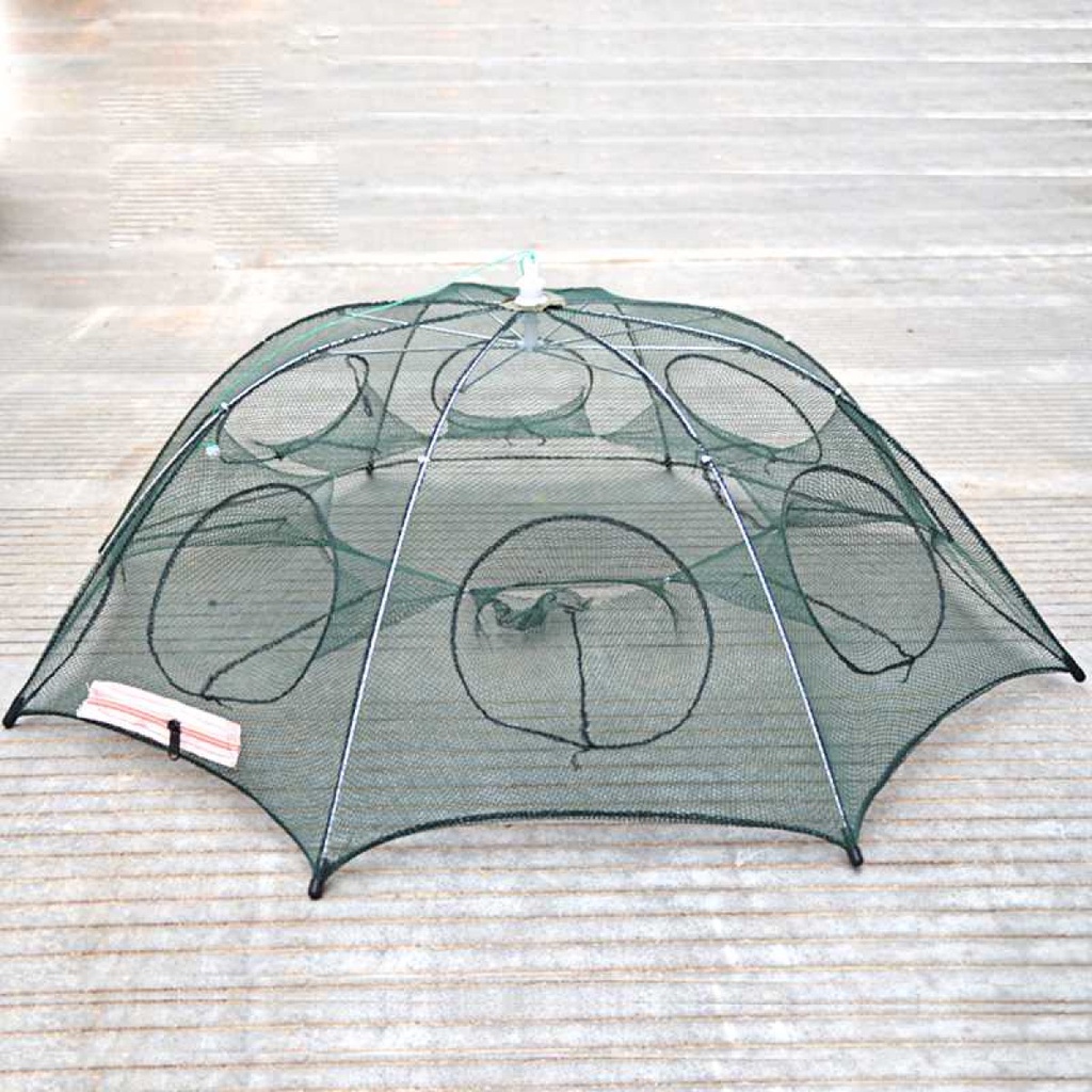 Jaring Jala Pancing Ikan Hexagonal 8 Lubang Fishing Net Trap Cage