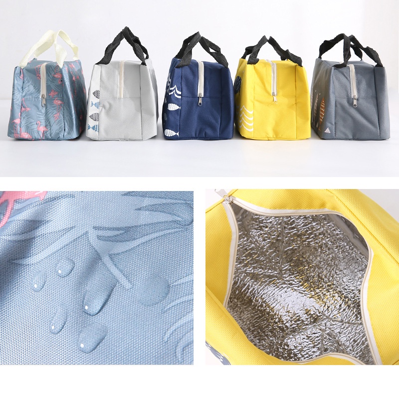 ❀ Chingu ❀ PA075 Tas Bekal Karakter Ikan Lunch Cooler Bag Makanan Aluminium Kotak Makan Import Murah