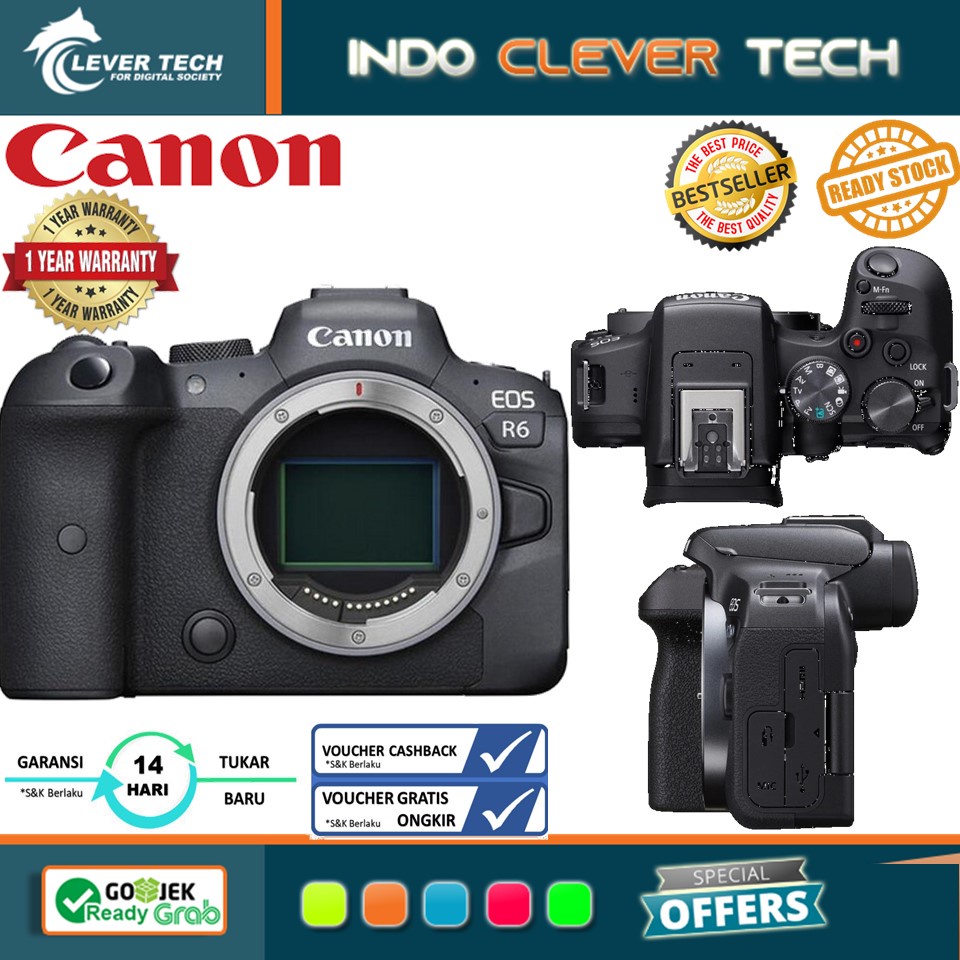 Canon EOS R10 Mirrorless Camera Body Only GARANSI RESMI