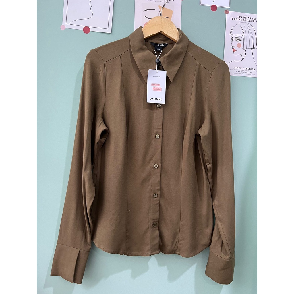 MNK cotton longsleeved button tailored shirt