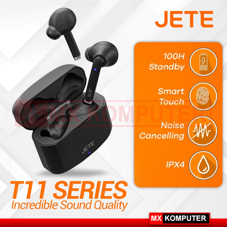 JETE TWS T11 Earbuds Headset Bluetooth 5.1