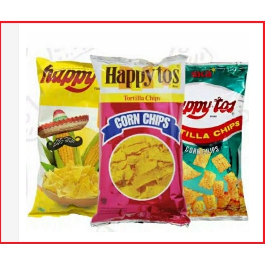 Happytos Tortilla Chips Kripik Jagung Pilihan enak murah isinya banyak