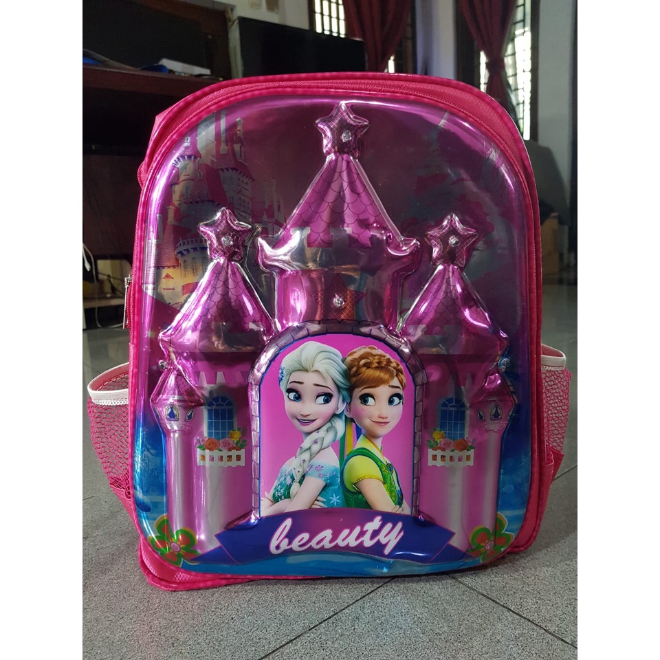 BANTING HARGA!!! 12pcs Tas Ransel Anak Embos LED [Baca Deskripsi!!!] LOL Hello Kitty Frozen Tayo Spiderman BumbleBee Robot Tas Anak Sekolah SD Termurah CAHAYA BUNDA SHOP