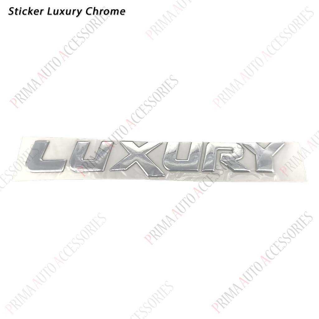 Sticker Mobil Stiker LUXURY Chrome 13,6cm