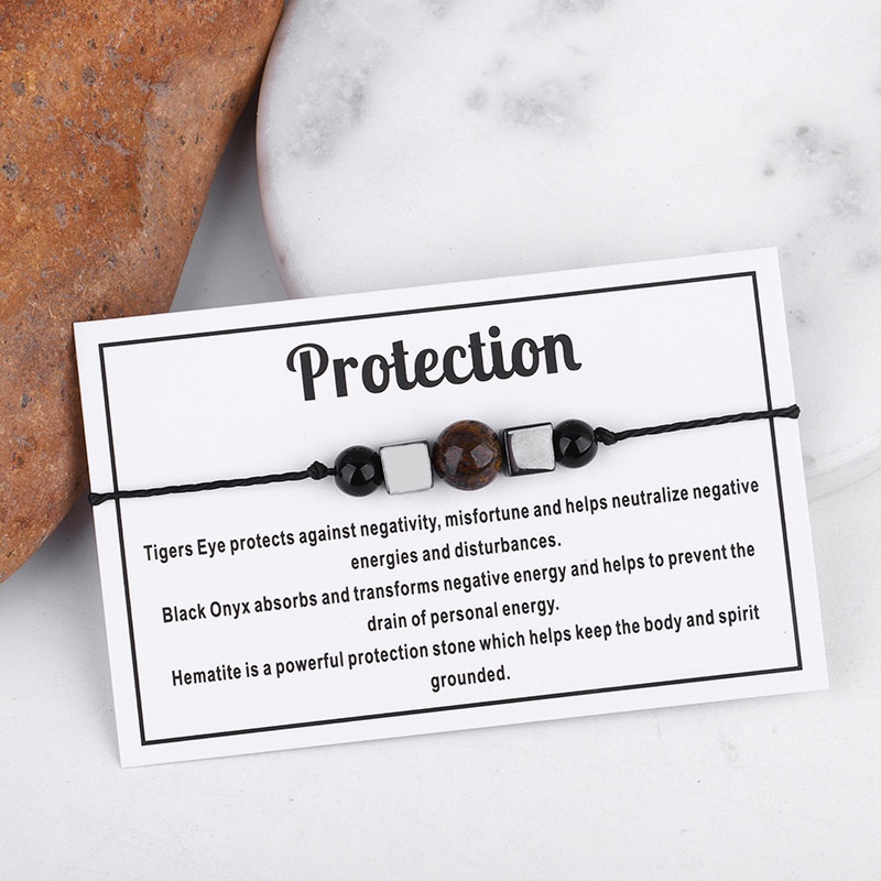 Gelang Manik-Manik Batu Alam Tujuh Chakra Mata Macan Kristal Matahari Moonlight Garnet Untuk Yoga