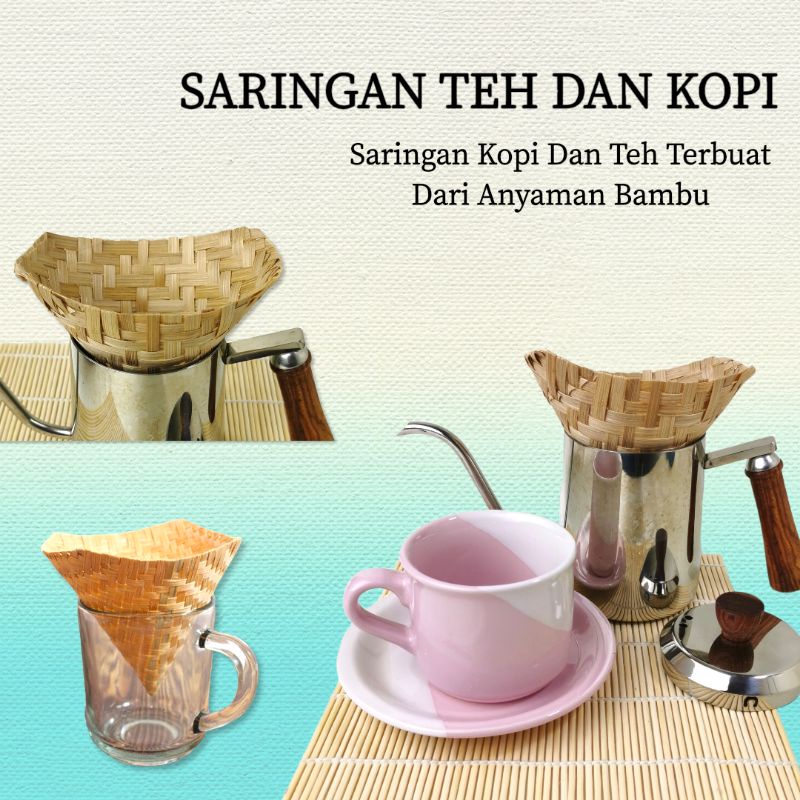 Saringan Teh Kopi / Kukusan Bambu Mini