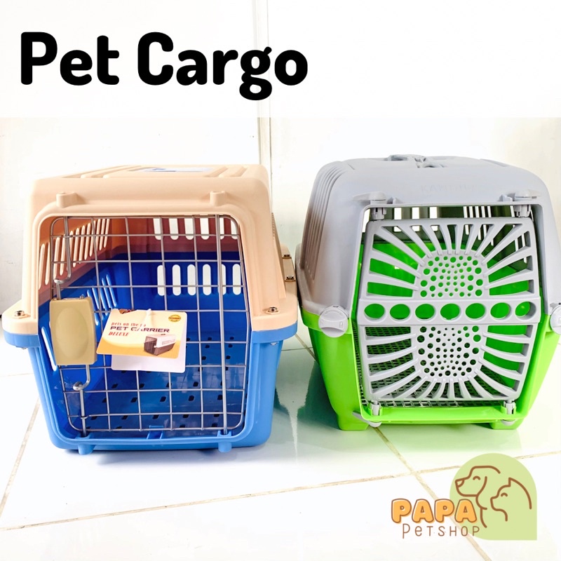 Pet Cargo Medium Kucing Puppy Musan Kelinci Carrier Kandang Hewan Petcargo