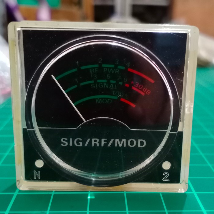 vu meter panel signal rf mod analog bulat FLO27