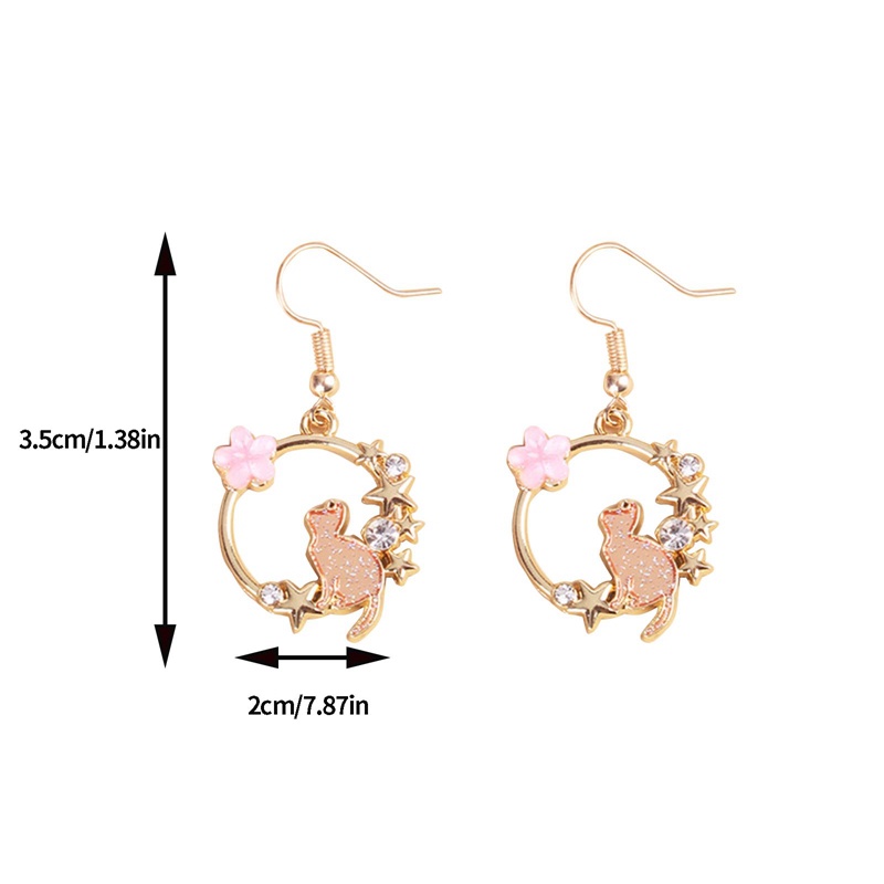 Fancyqube Anting Menjuntai Bentuk Tulang Ikan Kucing Bunga Aksen Mutiara Kristal Untuk Wanita