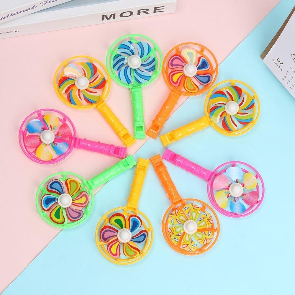 Preva 20Pcs Whistle Windmill Novelty Wind Spinner Hadiah Anak Pesta Ulang Tahun Decor Prank Maker