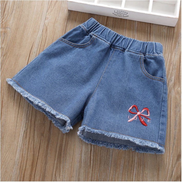 babyfit [3-8thn] TIEED celana jeans pendek hotpants anak perempuan impor jx-0112r