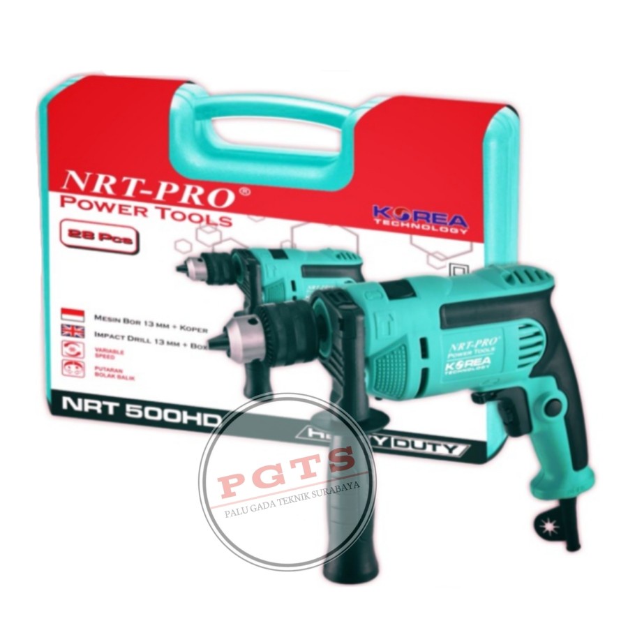 NRT PRO 500 HD MESIN BOR TANGAN BESI BETON 13MM / NRT PRO 500HD SET