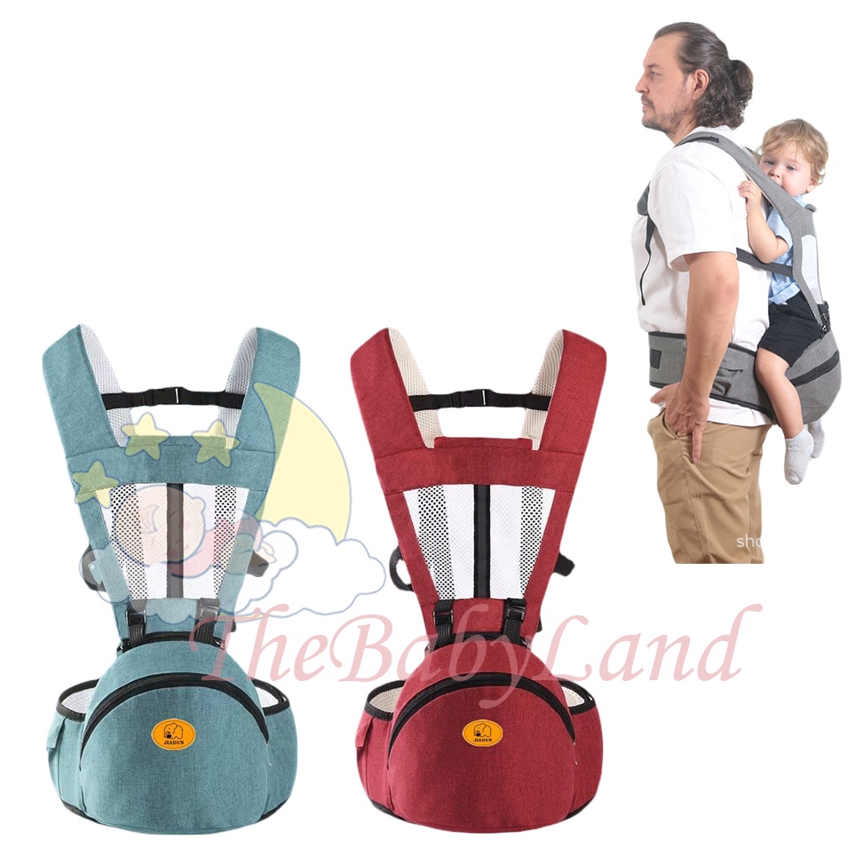 [1KG 3PCS] Babyland Babylab 4 IN 1 / Gendongan Bayi Depan Babylab / Baby Hipseat / Baby Carrier Multifunction Breathable