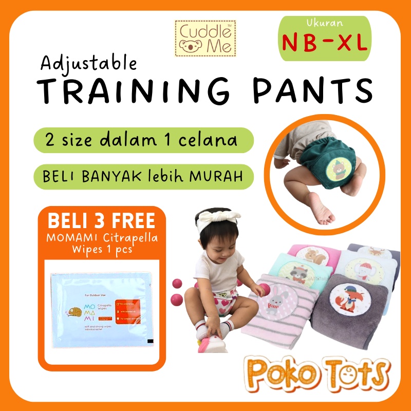 Cuddle Me Adjustable Toilet Training Pants Pull Up Cuddleme Celana Tatur Balita Anti Bocor ATP