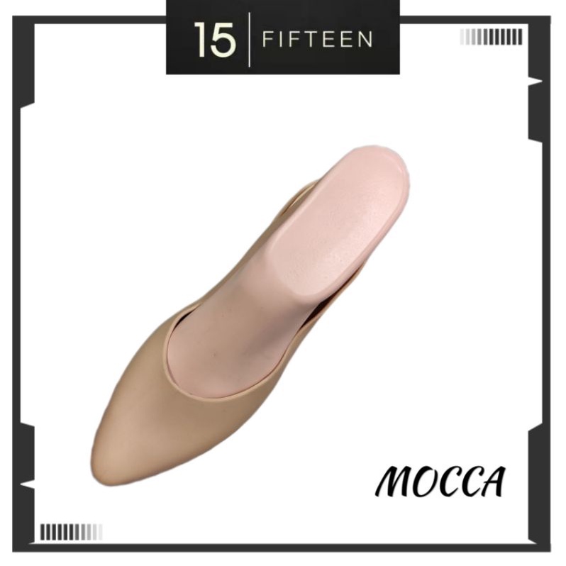 15 SHOP --- Collin - Sepatu Wedges Tinggi 4 cm Sepatu Jelly Wanita Slip On / Work shoes - B126