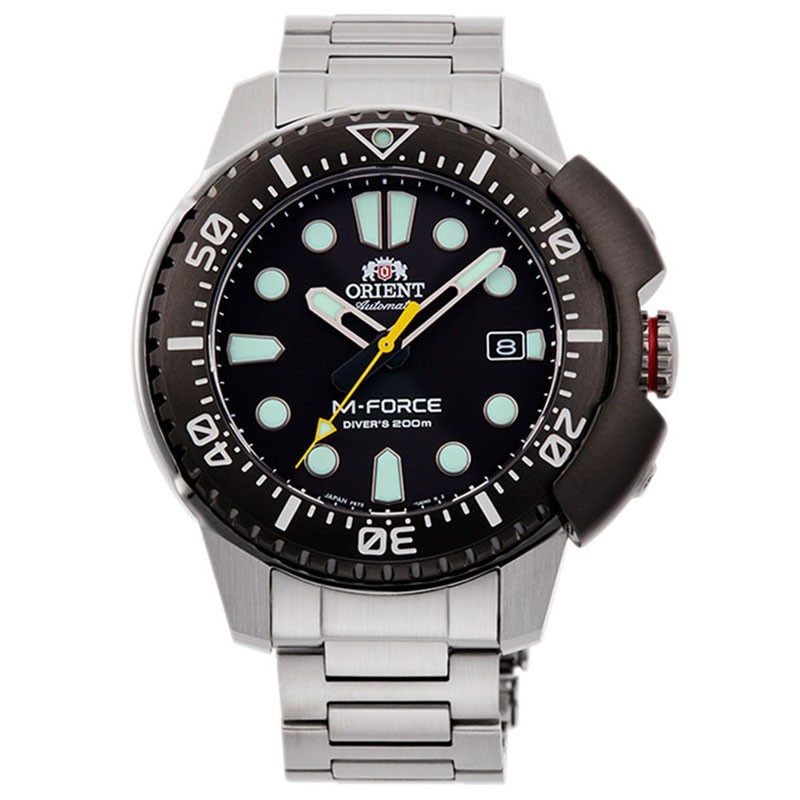 Orient M-Force RA-AC0L01B00B Diver 200m Black Dial Stainless Steel Original