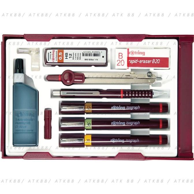 

Rotring Isograph College Set / Rapido Set 0.2 / 0.3 / 0.5