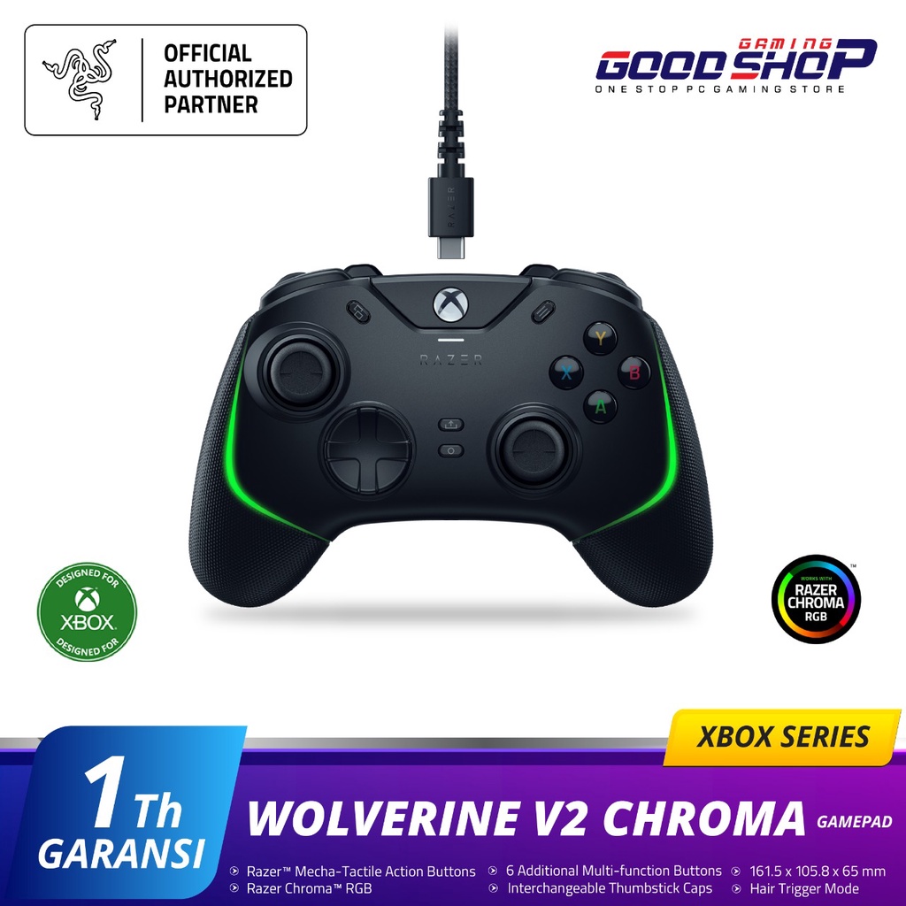 Razer Wolverine V2 Chroma Xbox Series X|S Controller - Gaming Pad