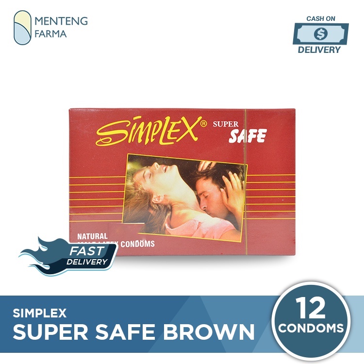 Kondom Simplex Super Safe Brown - Isi 12