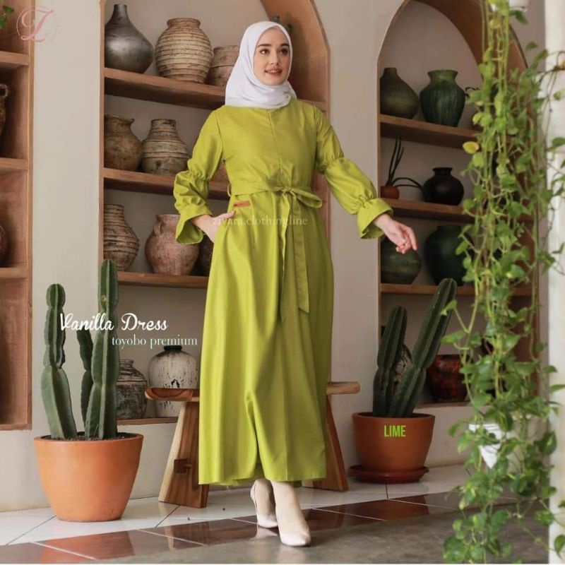ORIGINAL✓VANILLA DRESS ZIVARA CLOTHING✓GAMIS WANITA KEKINIAN✓